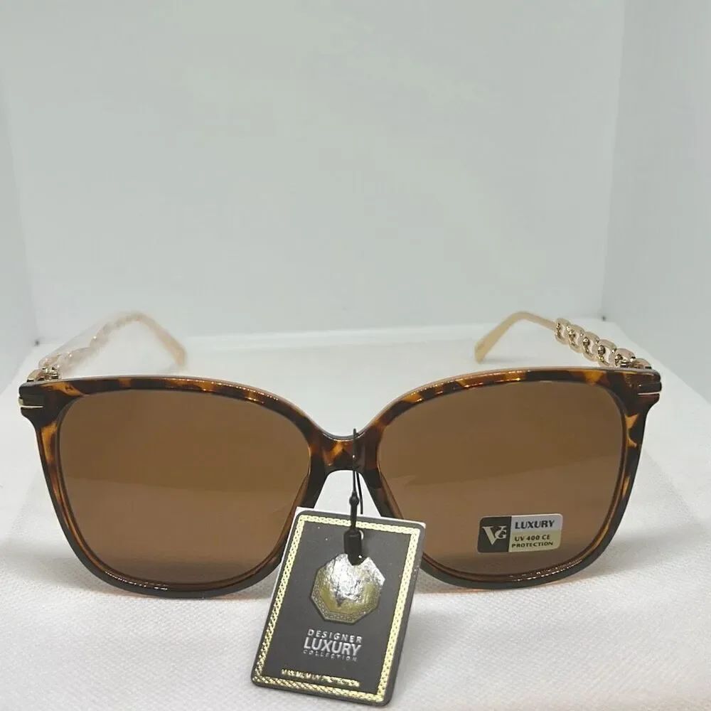 VG Tortoise Chain Sunglasses - Picture 3 of 3